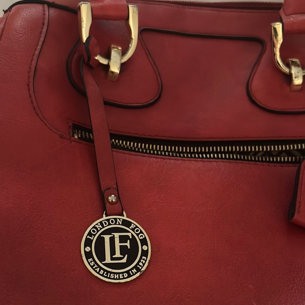 London Fog Deep Orange Handbag - Picture 2 of 7